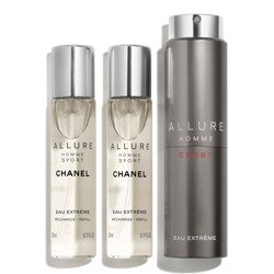 Chanel Allure Homme Sport Eau Extreme woda toaletowa  20 ml + 2 x 20 ml - Refill wkład uzupełniający - Concentree