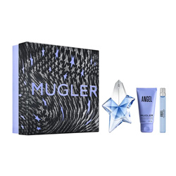 Mugler Angel zestaw - woda perfumowana 50 ml + woda perfumowana 10 ml Refillable + balsam do ciała 50 ml