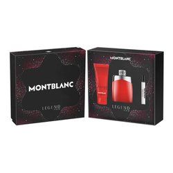 Montblanc Legend Red zestaw - woda perfumowana 100 ml + woda perfumowana 7,5 ml + żel pod prysznic 100 ml