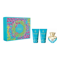 Versace Pour Femme Dylan Turquoise zestaw - woda toaletowa 50 ml + żel do ciała 50 ml + żel pod prysznic 50 ml OUTLET