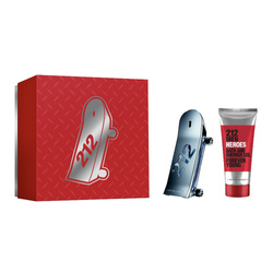 Carolina Herrera 212 Men Heroes zestaw - woda toaletowa 90 ml + żel pod prysznic 100 ml