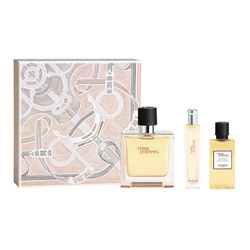 Hermes Terre d'Hermes zestaw - perfumy 75 ml + perfumy 15 ml + żel pod prysznic 40 ml