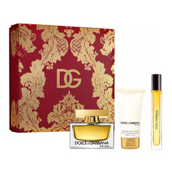 Dolce & Gabbana The One zestaw - woda perfumowana 75 ml + woda perfumowana 10 ml + balsam do ciała 50 ml