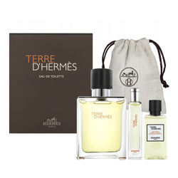 Hermes Terre d'Hermes zestaw - woda toaletowa 100 ml + woda toaletowa 15 ml + żel pod prysznic 40 ml