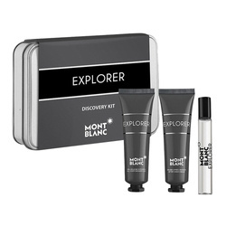 Montblanc Explorer zestaw - woda perfumowana 7,5 ml + balsam po goleniu 30 ml + żel pod prysznic 30 ml